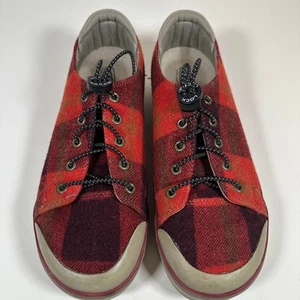 Scarpe sneakers Keen Elsa III lana flanella rosso a quadri lacci chiusura 8,5 EU 39 - Foto 1 di 11