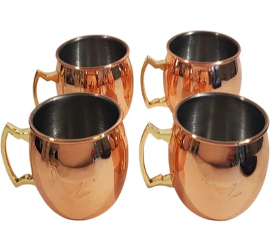 Juego de 4 tazas de cobre Grey Goose Moscow Mule Fly Beyond impecable estado Foto 1 de 4