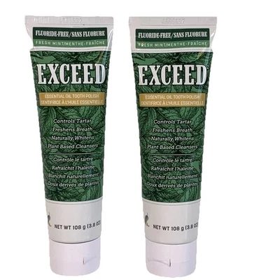 Pasta dental de aceite esencial sin flúor Melaleuca Exceed™ 2 tubos sellada de fábrica Foto 1 de 4