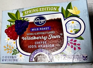 KROGER Spring Edición Limitada Mermelada Wildberry Café Tostado Suave 12 K-CUPS - Imagen 1 de 2