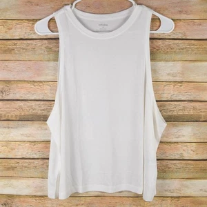 Ododos Womens S Small Ivory White Loose Tank Top Activewear Soft Stretchy - Picture 1 of 4
