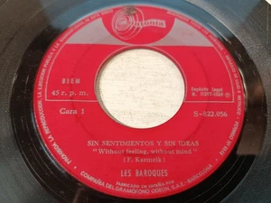 Les Baroques sin Sentimientos Y Idées 1969 - Single vinile 7 " G + Affiche - Picture 1 of 3