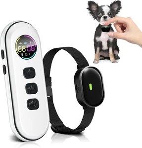 Ultra-Small Dog Shock Collar, Ultra-Light & Thin Dog Training Collar with 1300Ft - Picture 1 of 9