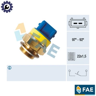 TEMPERATURE SWITCH RADIATOR FAN 37580 FOR PEUGEOT 106/II 206/Hatchback 306 1.8L - Image 1 of 4