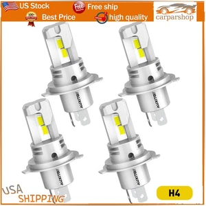 4X H4 9003 Super White 80000LM Kit LED Headlight bulb High Low Beam Combo 2 - Foto 1 di 9