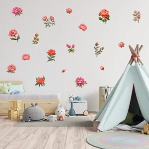Blumen Wandtattoo Sticker Folie Aufkleber Schmetterling Kinderzimmer DIN A4 Y037 - Bild 1 von 8