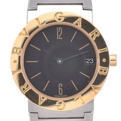 BVLGARI Bulgari Bulgari BB30SGD SS/K18YG black Dial Quartz Unisex Watch N#143130 - Image 1 of 4