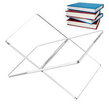 Acrylic Book Holder Functional X Shaped Book Stand For Displaying Book Reading