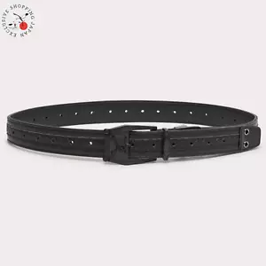 Oakley Golf Skull Belt 16.1 Adjustable PU Leather Original Metal Buckle Blackout - Picture 1 of 5
