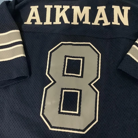VTG 90s Logo 7 NFL Troy Aikman Dallas Cowboys Jersey Size XL (50-52) Looks New Cover