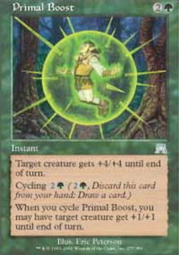 Primal Boost - Foil ~ Heavily Played Onslaught MTG Magic UltimateMTG Green Card - Image 1 of 1