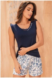 Women Sexy Pajama Sleepwear Set Cotton Provocame Size S,M,L - Picture 1 of 2