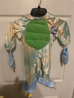 NUEVO CON ETIQUETAS Disfraz de Dinosaurio Dragón Mágico Infantil Bebé Talla 6-12 Meses Capucha Foto 1 de 4