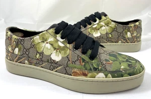 Zapatillas deportivas Gucci para mujer 8 US GG Supreme de lona con estampado de flores 407343 Rg $700 - Imagen 1 de 9