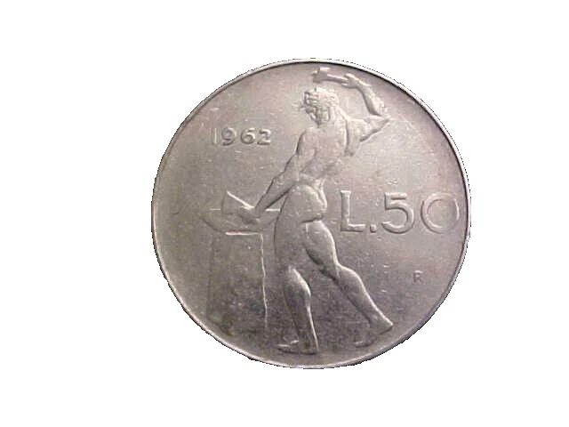1962 R Italy 50 Lire KM# 95.1 - Very Nice Circ Collector Coin! -c4678xux - Image 1 of 2
