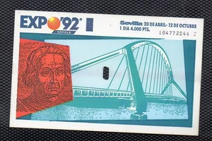 España Expo 92 Sevilla Entrada de un día (DF-949) - Bild 1 von 1