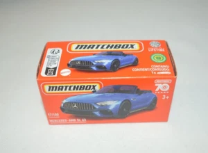MATCHBOX 2024 METAL GRABAG 67/100 - MERCEDES-AMG SL 63 AZUL - Imagen 1 de 4