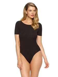Felina Women Loungewear Body Zone Modal Bodysuit Black Size M - Picture 1 of 2