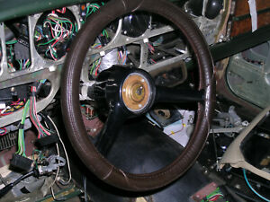 STEERING WHEEL, ROLLS-ROYCE SPIRIT, SPUR, RELATED CARS, W/LEATHER COVER