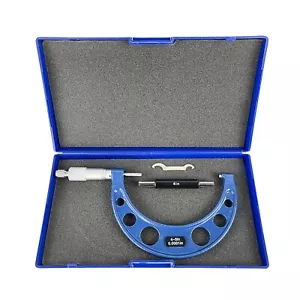 HFS(R) 4-5""x0,0001"" Massivmetallrahmen außen Mikrometer (Kunststoffgehäuse) - Bild 1 von 9