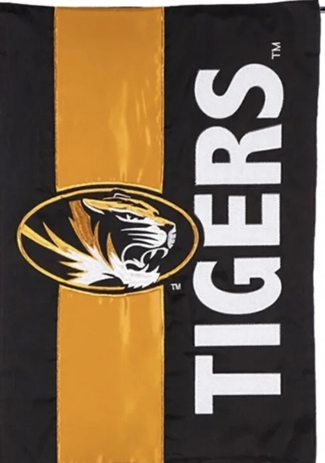 Missouri Tigers Missouri University Decorative Team Flag 18x12 Inches Yard Flag - Image 1 of 4