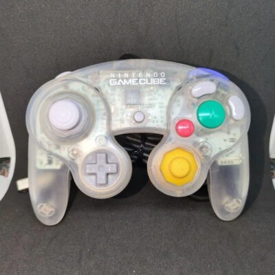 Official Nintendo GameCube Controller OEM Clear Skeleton DOL-003 Genuine Japan - Image 1 of 3