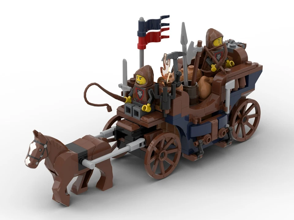 MOC aus LEGO® Wolfpack Carriage / Kutsche der Wolfsbande  Passt zu 10305 10332 - Bild 1 von 4