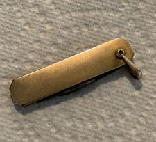Vintage Gold Sheffield 2 Blade Pocket Knife Watch Fob Gold Fronts Stamped