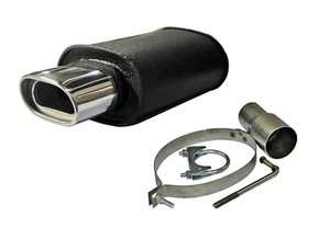 AUDI A3 A4 A6 100 80 SPORTS PERFORMANCE UNIVERSAL EXHAUST BACK BOX 002-AUDI - Imagen 1 de 6
