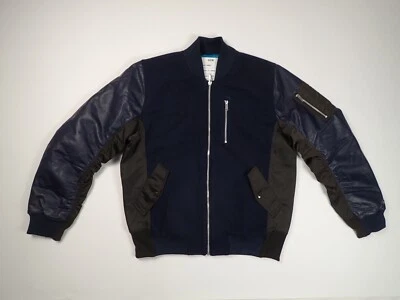 Chaqueta Universitaria Nike NSW Destroyer Muestra Rara Para Hombres Talla L Cuero Azul DD6773-451 Foto 1 de 4