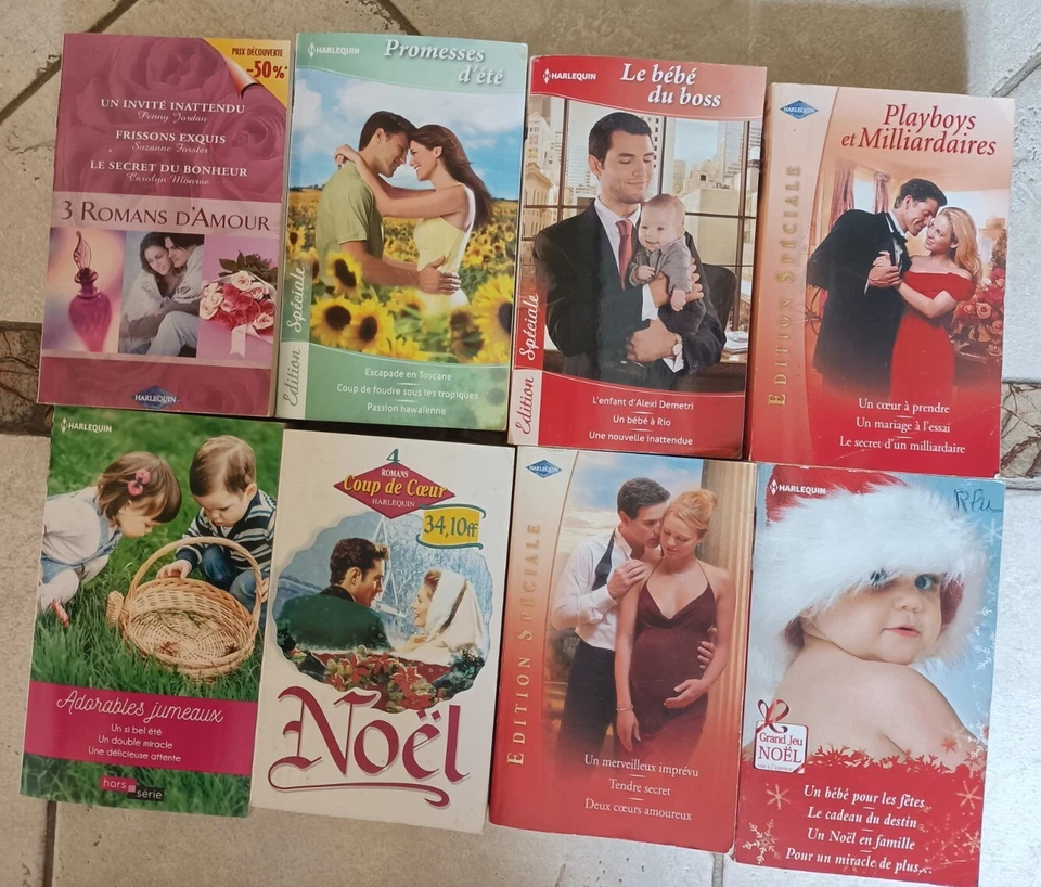 Lot de romans 26 harlequin COLLECTION HORS SÉRIE & divers  ( 8 livres ) - Photo 1/2