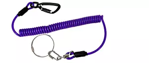 Heavy-Duty Tool Lanyard – Safety Tether with Carabiner & Loop BBI Big Purple - Picture 1 of 10