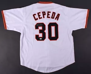 Orlando Cepeda Signed Giants Jersey (JSA COA) 1967 MVP / 11xAll Star / 1958 ROY - Picture 1 of 7