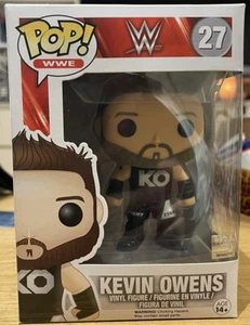 WWE Kevin Owens Pop Funko # 27 Vinyl Figure + Free Protector Wrestling Damaged - Picture 1 of 6