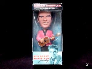 FUNKO ELVIS PRESLEY PINK JACKET WACKY WOBBLER BOBBLE HEAD NIB ORIGINAL BOX 2 - Picture 1 of 5