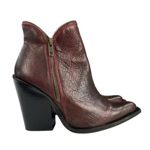 Jeffrey Campbell Leather Western Cowboy Boots Womens Size EU37 US6.5 - Picture 1 of 13