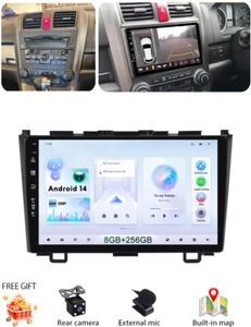 256G For Honda CR-V CRV 2007-11 Android 14 Carplay Car Stereo GPS Sat Nav Radio - Picture 1 of 24