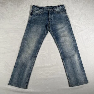 Denham Razor Men Jeans Slim Fit Button Fly Cotton Blend Sz W 31 L 26 Made Italy - Picture 1 of 12