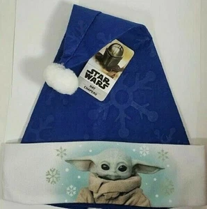 STAR WARS BABY YODA Mandalorian Santa Hat Embossed Designs One Size FREE Ship - Picture 1 of 3