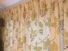 Huge Pair of Curtains-interlined, designer Linen,Pinch Pleat and 4 Cushion Cover