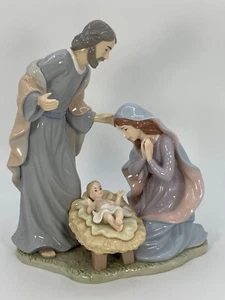 Large Christmas Nativity Scene Porcelain Holy Family Figurine Classic Treasures? - Picture 1 of 11