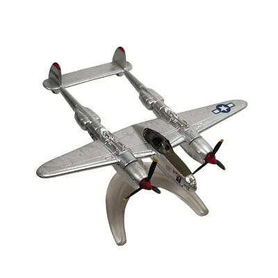 Corgi Lockheed P-38 Lightning "Marge" Fighter Diecast Replica with Display Stand - Image 1 of 4