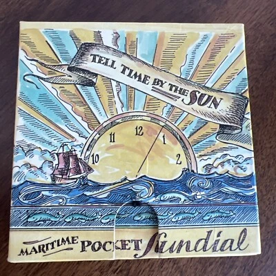 Reloj de Sol Marítimo Bolsillo Auténticos Modelos Niños 8+ Aprende a decir Hora Caja de Regalo Sin Usar Foto 1 de 4