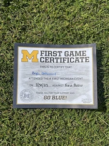 Bryce Underwood Michigan Wolverines vs New Mexico 8/30 Erstes Spiel College Debüt - Bild 1 von 2