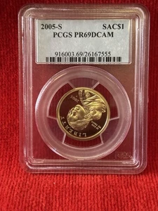 2005-S $1 Sac PCGS PR69DCAM - Picture 1 of 3