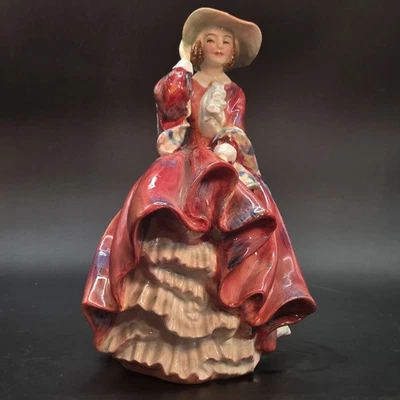 Royal Doulton Figurine Top O The Hill Woman Red Dress HN1834 GREAT CONDITION - Image 1 of 4