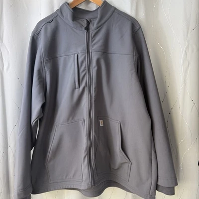 Carhartt прочный гибкий пик скрепленный флис скраб куртка M серый - Изображение 1 из 4