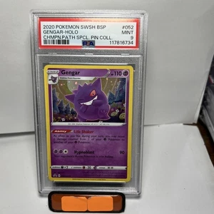 Pokemon Gengar Holo 2020 SWSH Black Star Promo Champions Path Special #052 PSA 9 - Picture 1 of 2