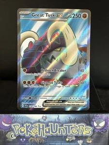 Pokemon Card Great Tusk EX 230/198 Scarlet & Violet Base Set Full Art NM - Picture 1 of 2