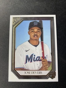 2021 Topps Gallery #79 Jose Devers RC Miami Marlins Rookie - Picture 1 of 2